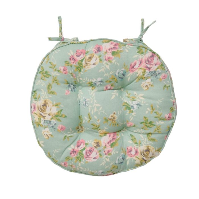 ROUND XL SEATPAD VINTAGE ROSE