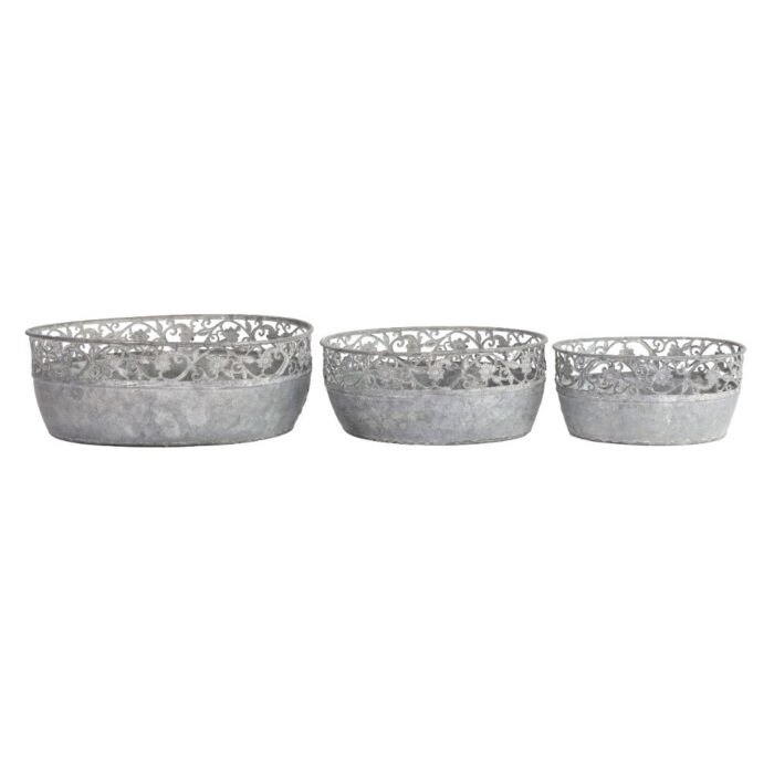 LOW OVAL BOWL w/LATTICE (S/3) - Image 2