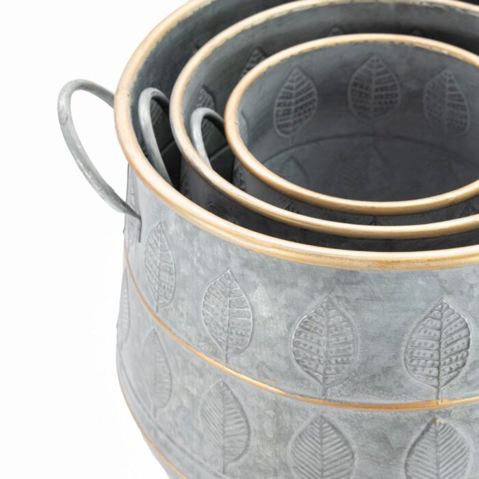 LEAF POT w/GOLD (S/3) - Image 4