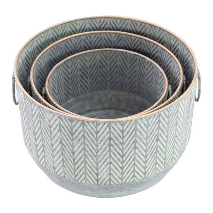CHEVRON PLANTER (S/3) - Image 3