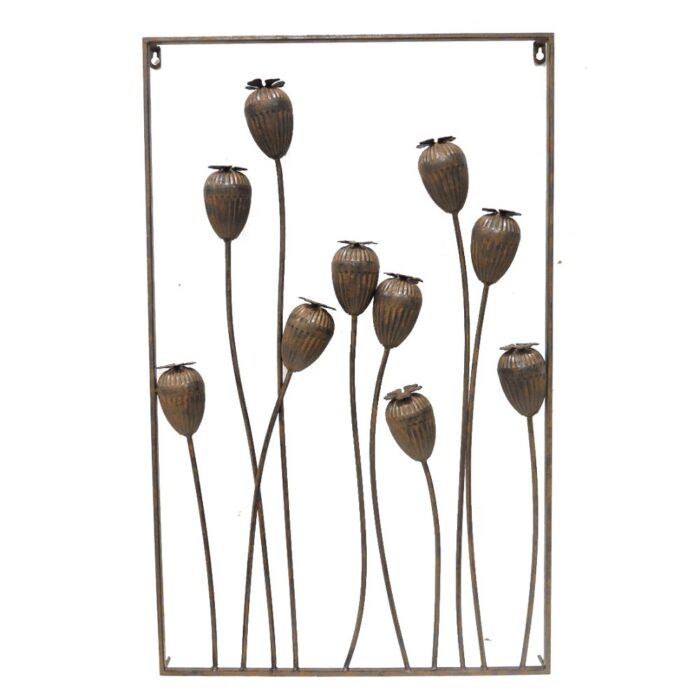 POPPY HEAD WALL ART