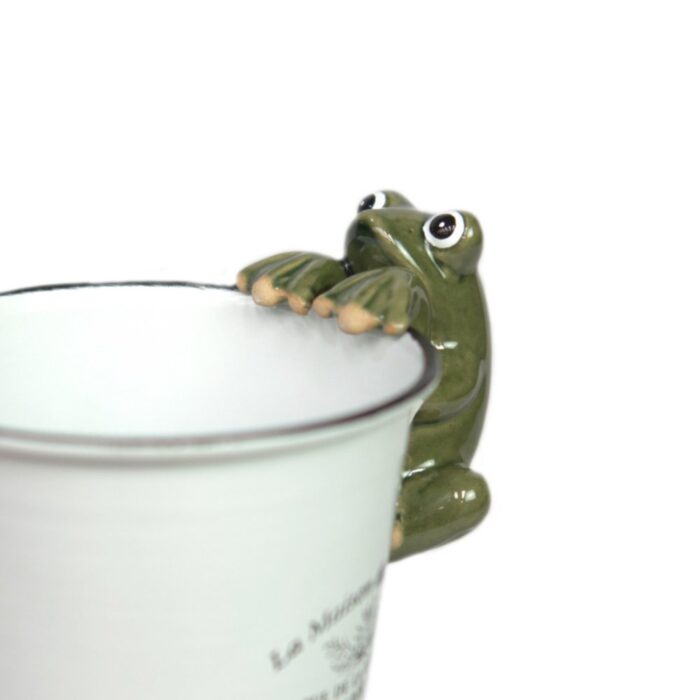 FROG CERAMIC POT HANGER