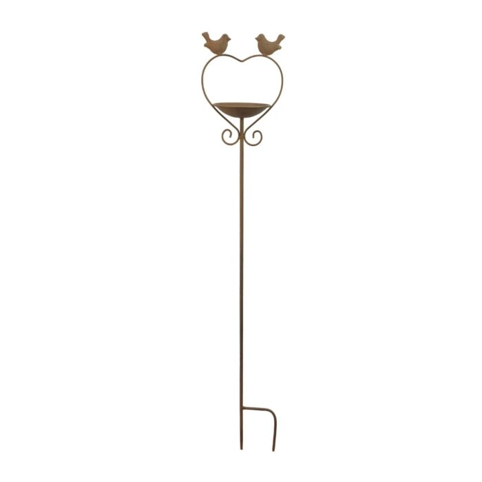 TWO BIRD FEEDER ON STAKE