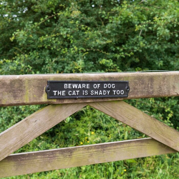 SIGN - BEWARE OF DOG & CAT - Image 3
