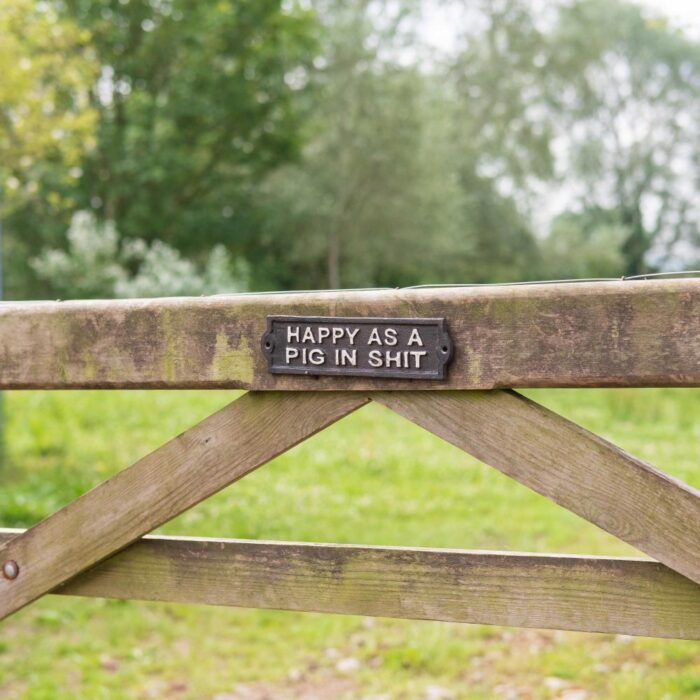 SIGN - HAPPY AS A PIG IN... - Image 3