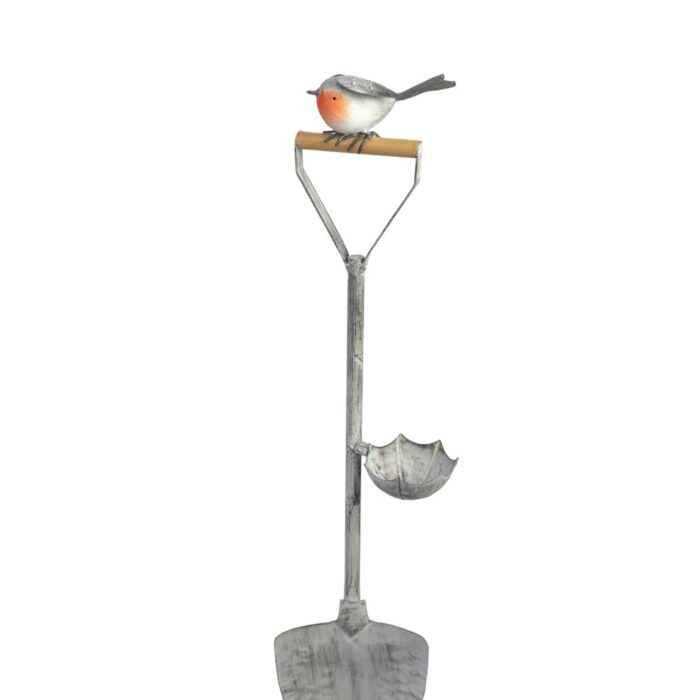 ROBIN ON SPADE BIRDFEEDER - Image 2