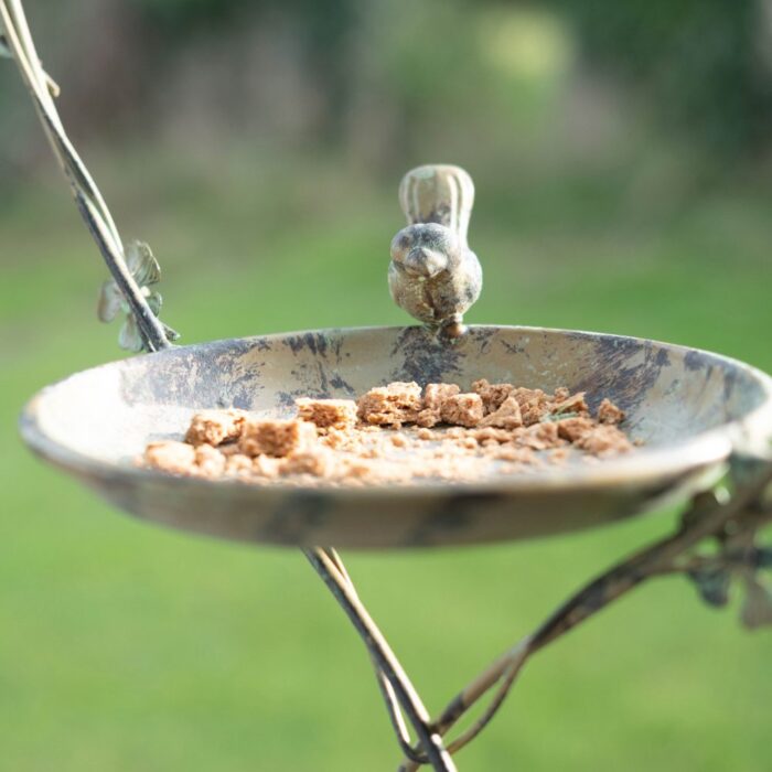 HANG. HEART DOVE BIRD DISH - Image 3