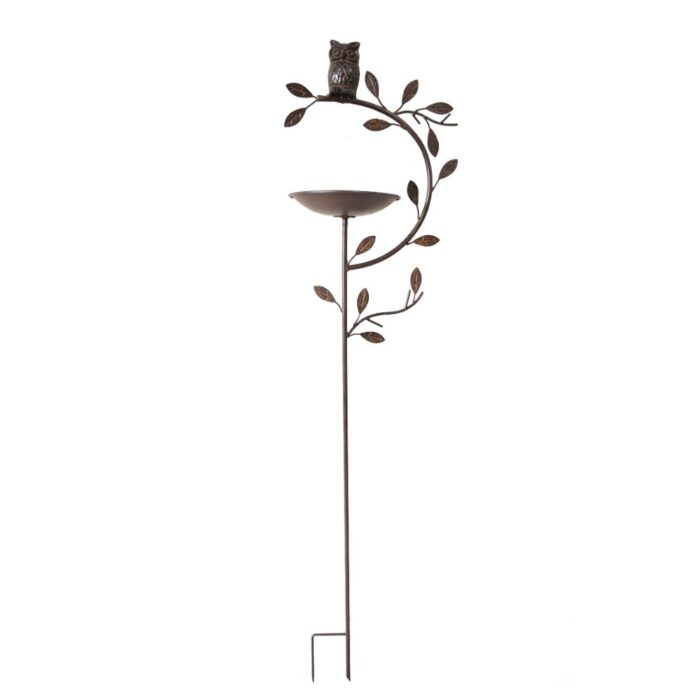 BIRDFEEDER STAKE w/OWL