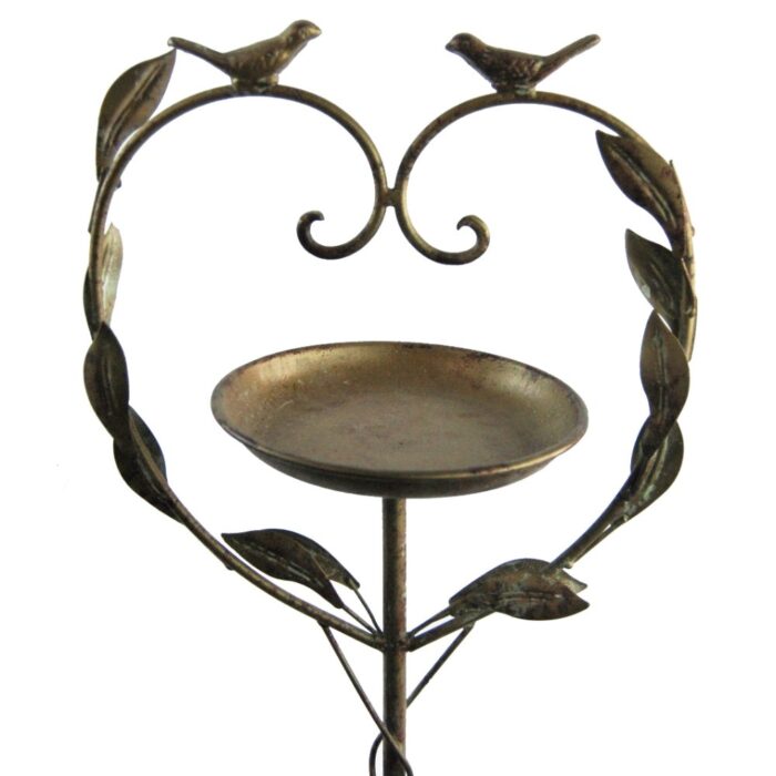 HEART BIRD DISH ON STAKE - Image 2