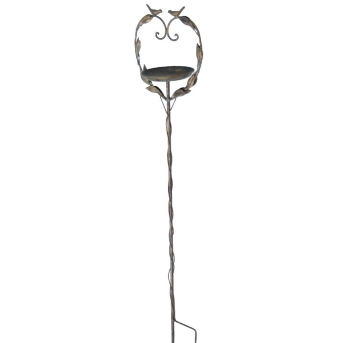 HEART BIRD DISH ON STAKE