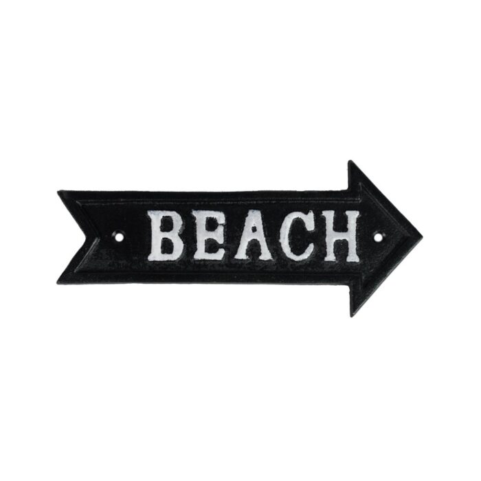 BEACH THIS WAY SIGN