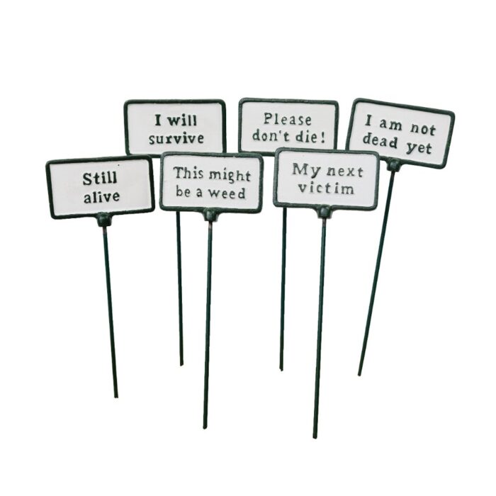 COMIC PLANT SIGNS S/6
