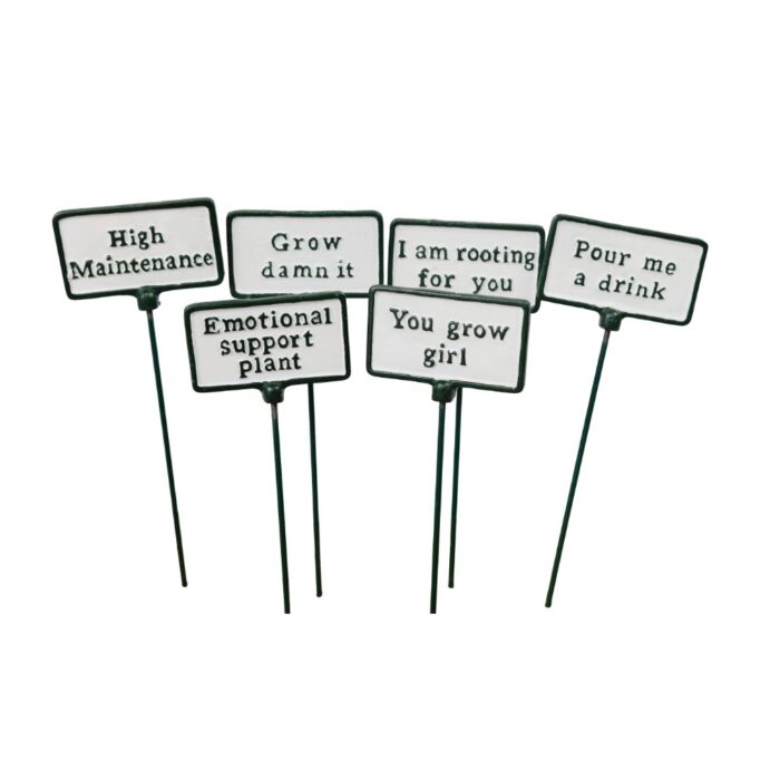 HOUSE PLANT SIGNS S/6
