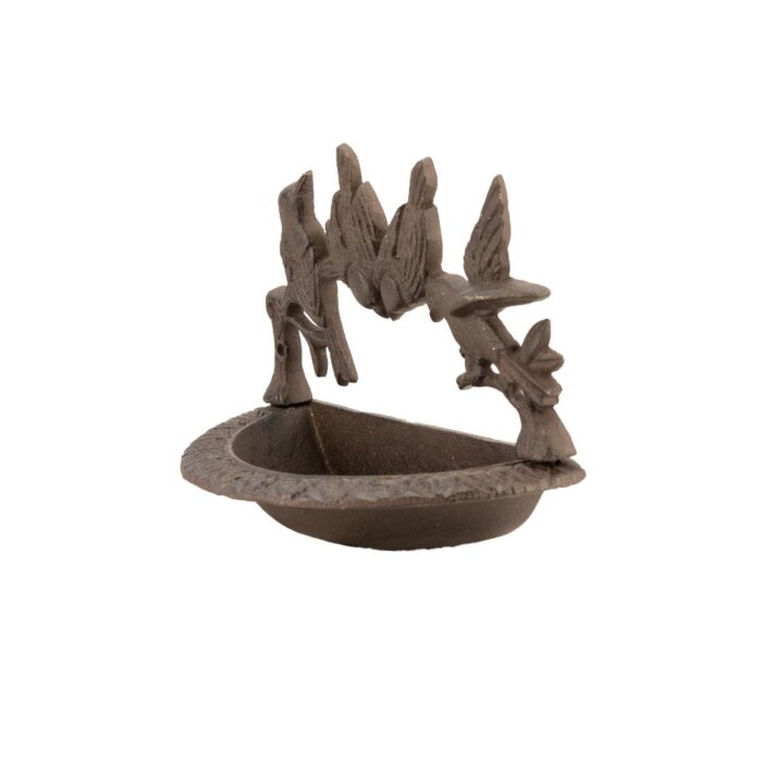 WALL BIRD BATH  w/4 BIRDS -RND - Image 3