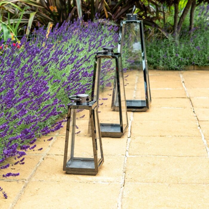 TAPERED LANTERN (S/3) STAINLESS - Image 2