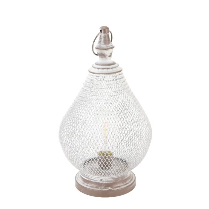 WIRE LANTERN w/LED BULB