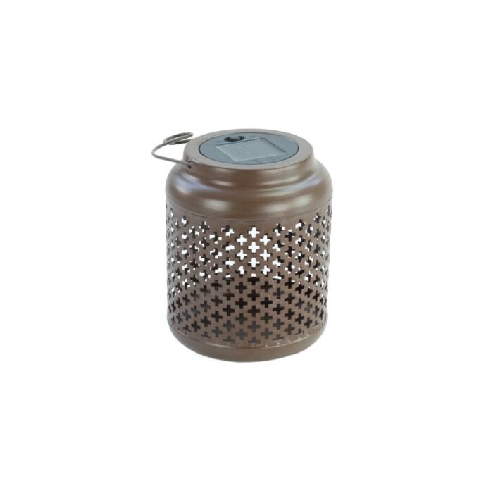 RUSTIC LANTERN w/SOLAR