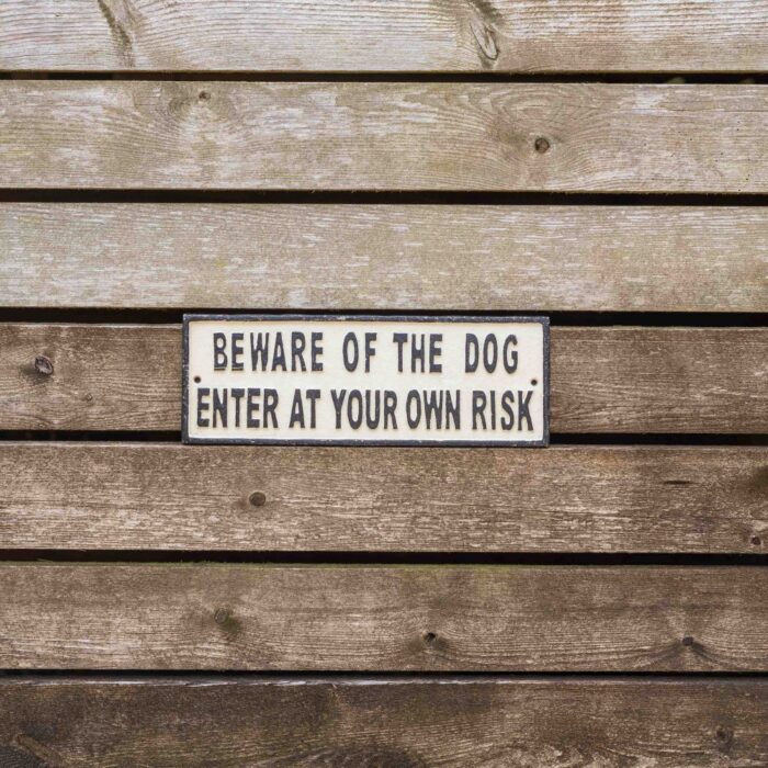 SIGN - BEWARE OF THE DOG - Image 2