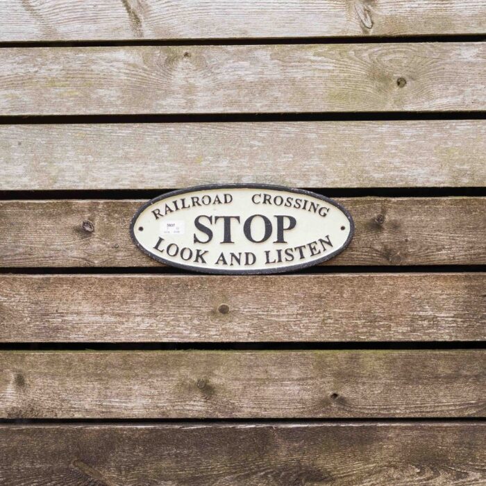 SIGN- STOP LOOK AND LISTEN - Image 2