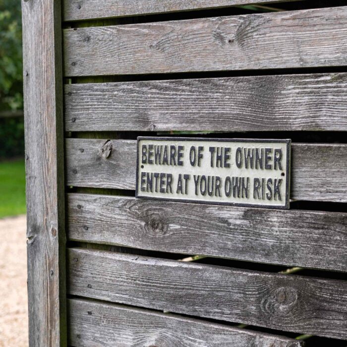 SIGN - BEWARE OF OWNER - Image 3