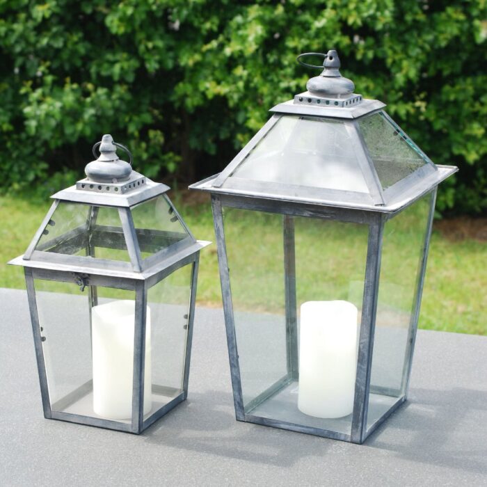 VINT.SQ.LANTERN (S/2) 43cm - Image 2