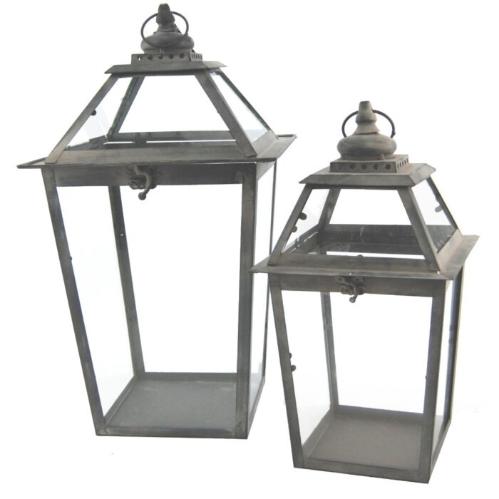 VINT.SQ.LANTERN (S/2) 43cm