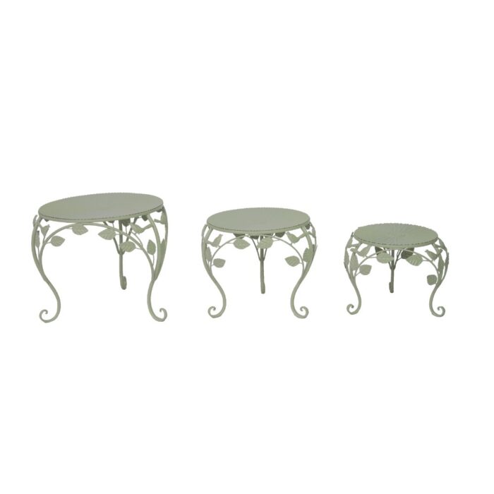 WOODL. PLANT STAND LOW S/3 G