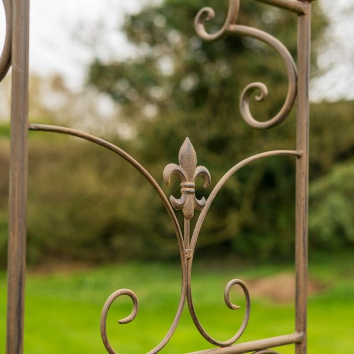 FLEUR-D-LYS ARCH - RUSTY IRON - Image 3