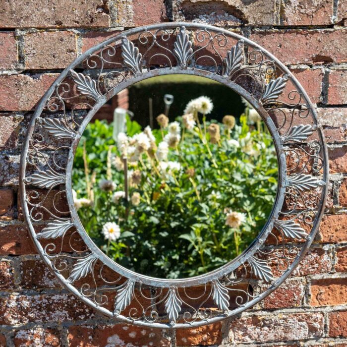 ORNATE ROUND MIRROR (67cm)