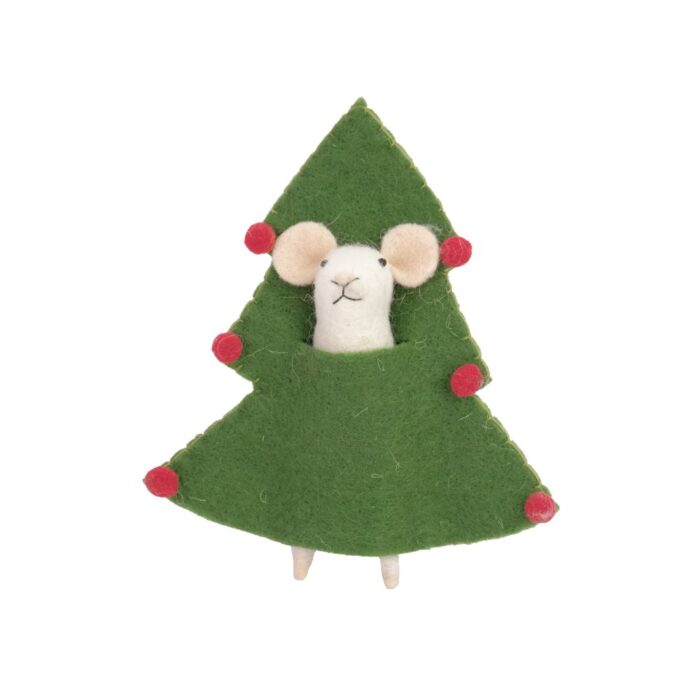 MOUSE IN CHRISTMAS TREE