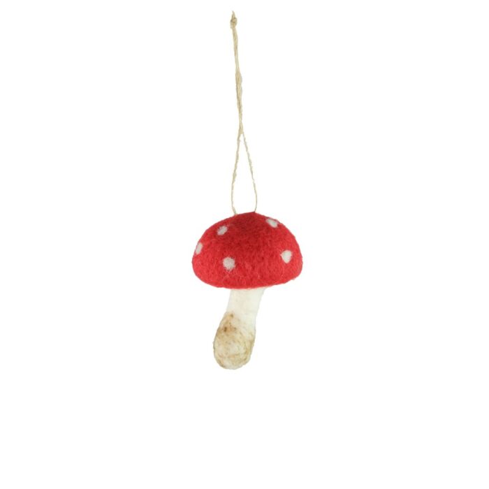 HANG. FELT MUSHROOM 8cm