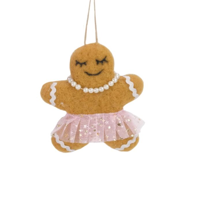 HANG. FELT BALLET GINGERBREAD