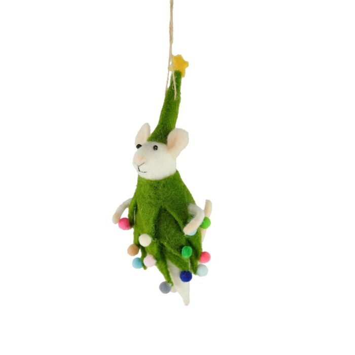 HANG. CHRISTMAS TREE MOUSE