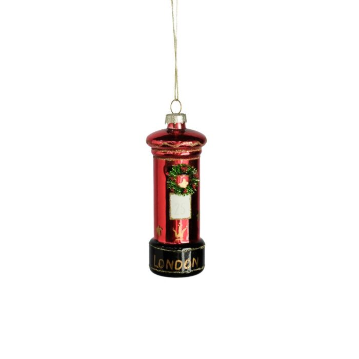 HANG. GLASS POSTBOX 11cm