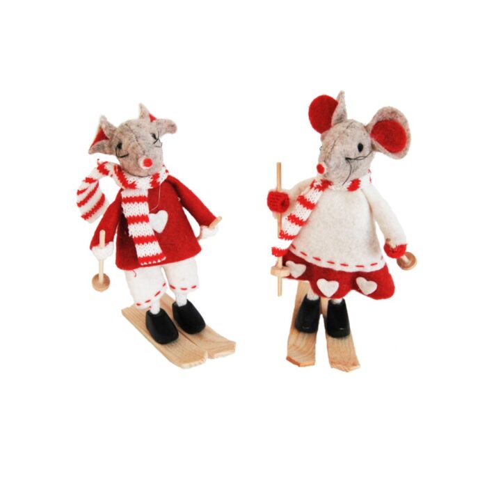 MICE ON SKIS RED (ASS)