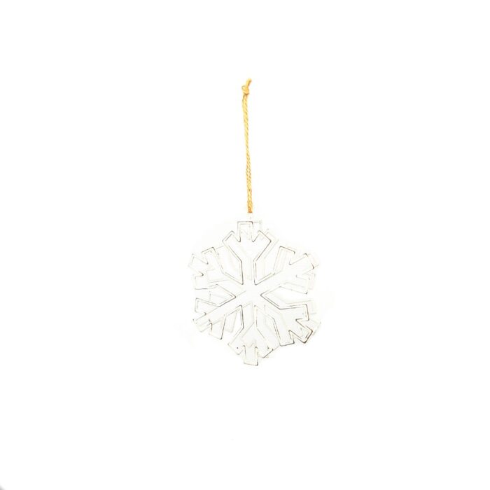 HANG. WHITE 3D SNOWFLAKE