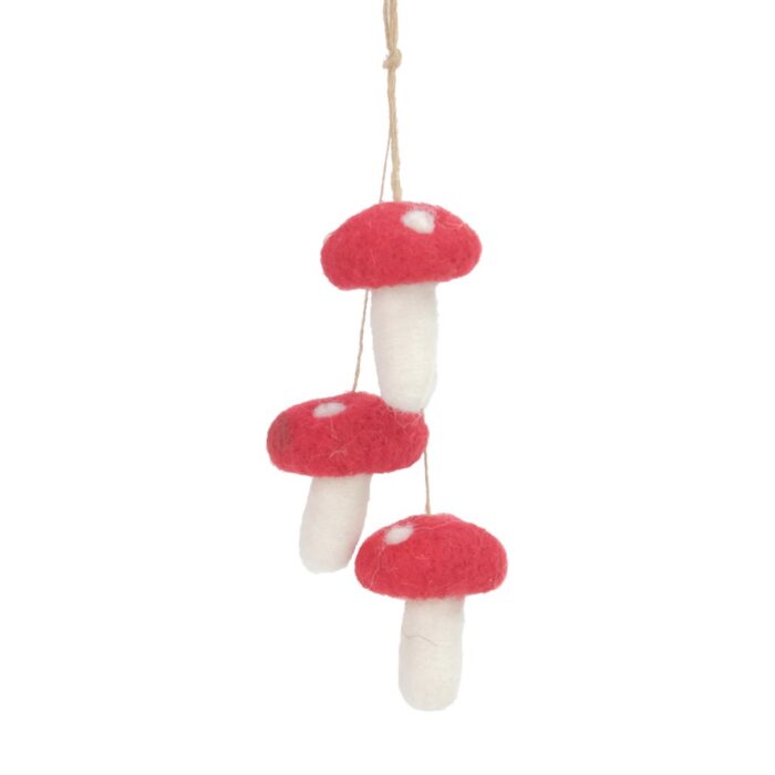 FELT MUSHROOM DROP