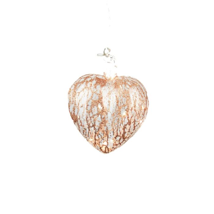 HANG. LED HEART CH.GOLD
