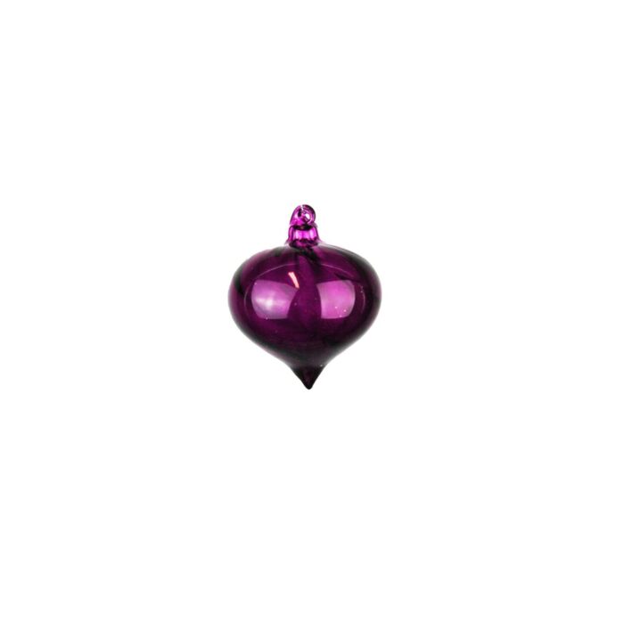 HANG. PURPLE TEAR DROP BAUBLE