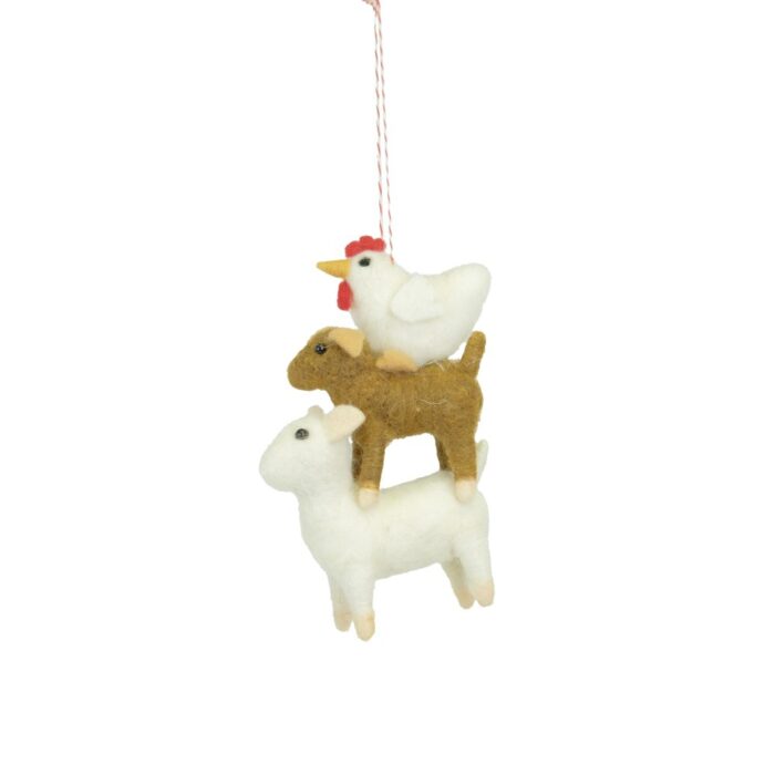 HANG. DONKEY/SHEEP/CHICKEN STACK