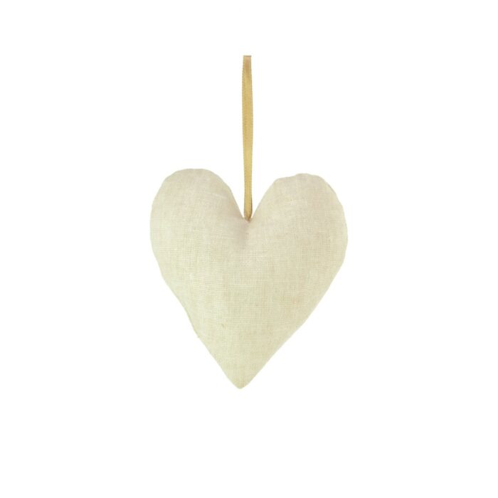 HANGING HEART - LINEN LOOK
