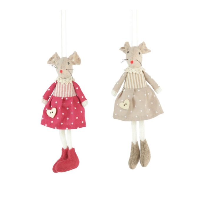 HANG. POLKADOT MICE (2 ASS.)