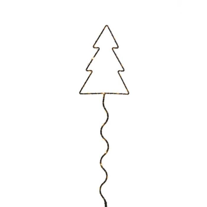LED BLACK TREE CURVY STAKE