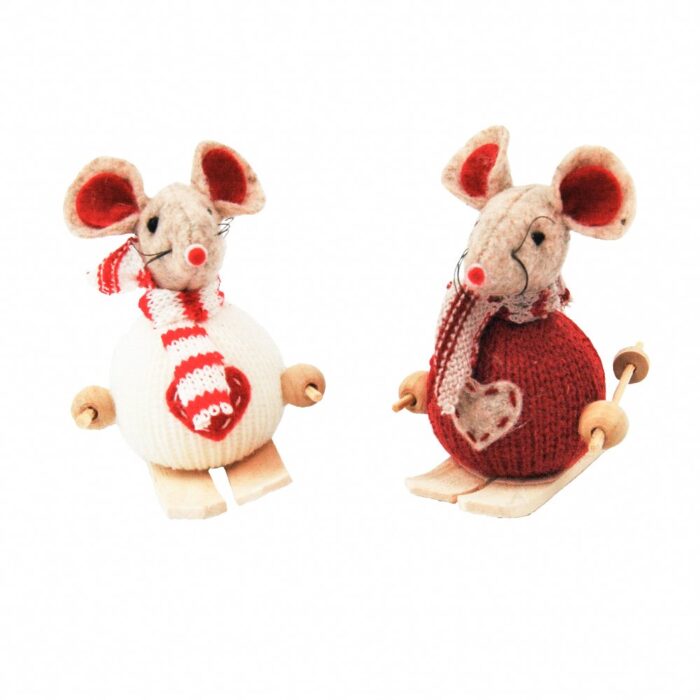 ASS. MICE ON SKIS 8cm