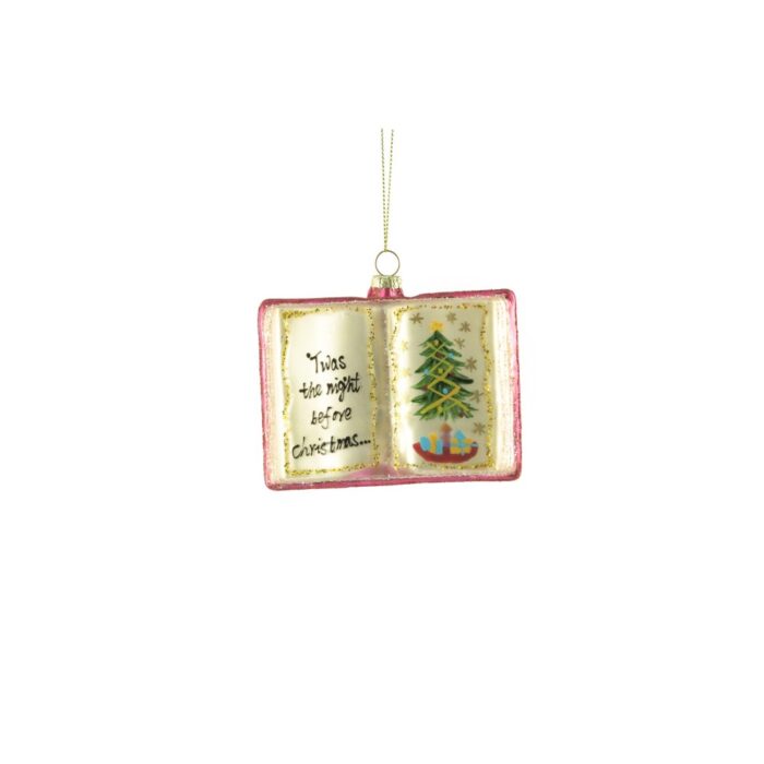 NIGHT BEFORE CHRISTMAS BOOK BAUBLE