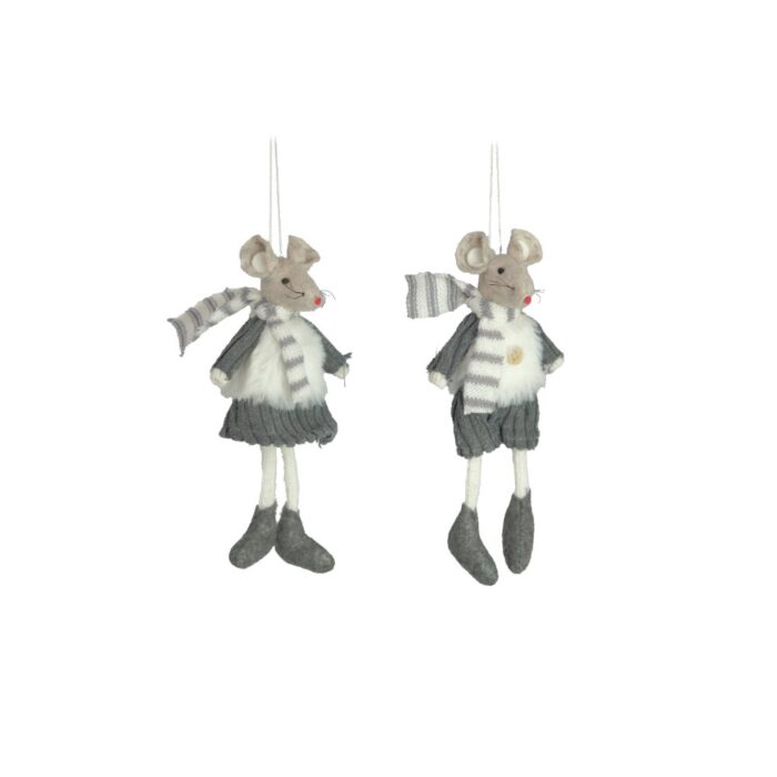 HANGING XMAS MICE (2 ASS.)