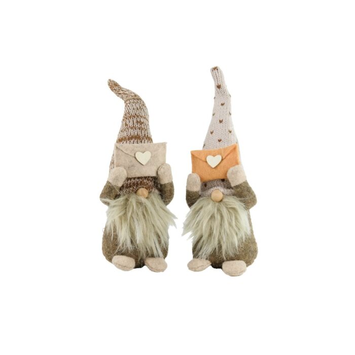 20cm GREY/BROWN GONKS w/LETTERS