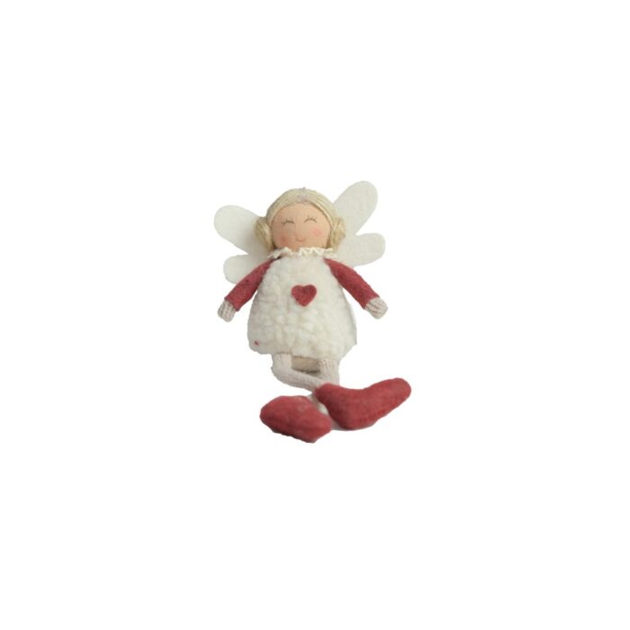 SHELF SITTING WHITE/RED ANGEL