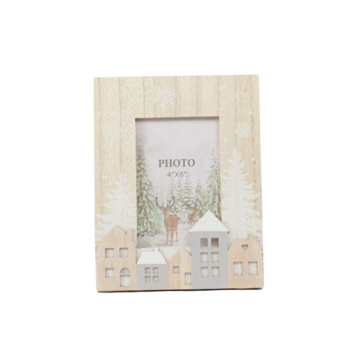 CHRISTMAS STREET SCENE PHOTO FRAME