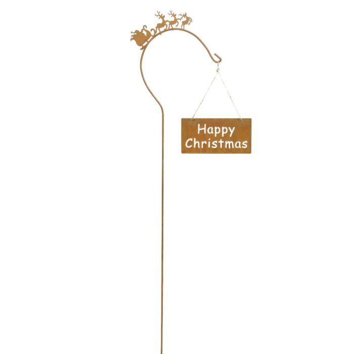 RUSTY 'HAPPY CHRISTMAS STAKE